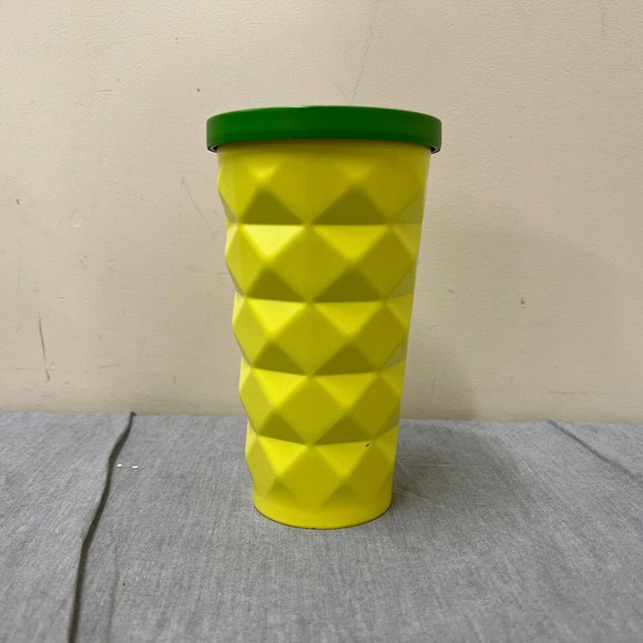 Starbucks Hawaii Pineapple Coffee and Tea Tumbler Cold Metal Cup 16 oz NO STRAW! - Picture 3 of 11